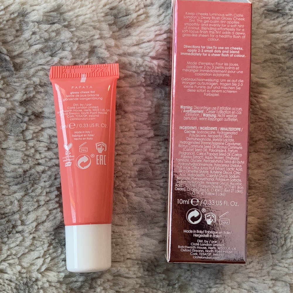 Ciate Dewy Blush Glossy Cheek Tint Shade Papaya - Picture 6 of 6